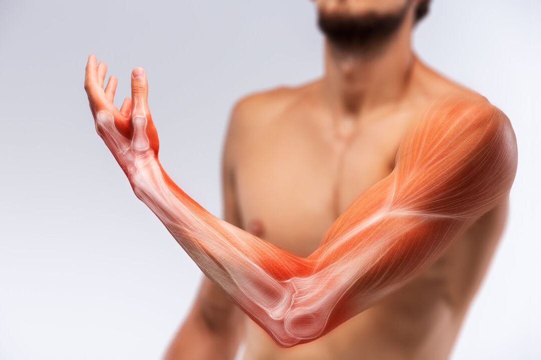 Handmuskelen a seng Behandlung mat ZXCVBNQwert Gel Behandlung